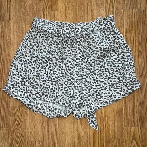 Aerie Cheetah Paperbag Shorts